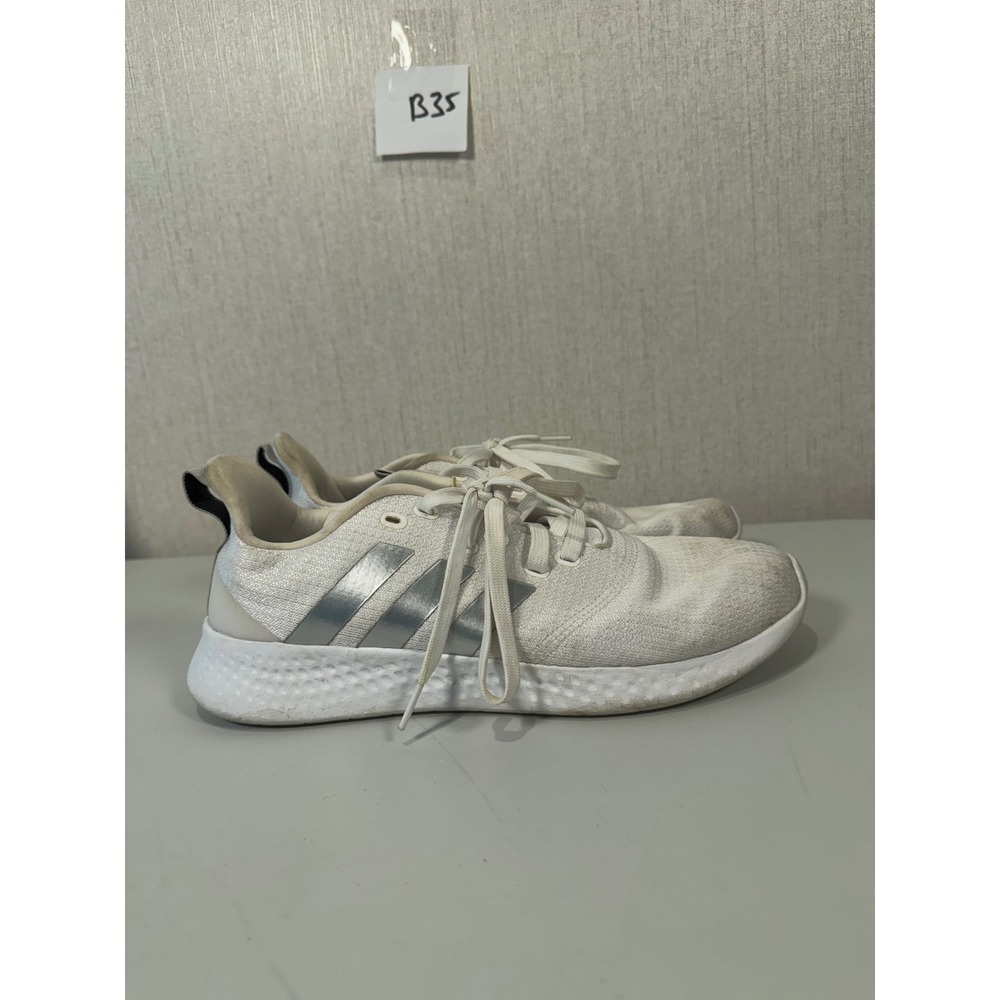 Adidas Womens Puremotion FZ0417 White Running Shoes Sneakers - Size 9.5